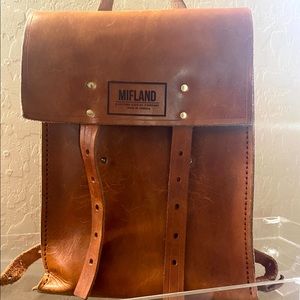 Mifland Leather Rucksack Backpack Unisex